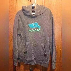 Tony Hawk Youth Sweatshirt Hoodie size 7x Grey with Blue Logo Play Condition